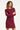 25746 – Smashed Lemon Gebreide jurk met ceintuur | Aubergine