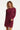 25746 – Smashed Lemon Gebreide jurk met ceintuur | Aubergine