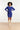 25746 – Smashed Lemon Gebreide jurk met ceintuur | Navy