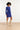 25746 – Smashed Lemon Gebreide jurk met ceintuur | Navy