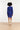 25746 – Smashed Lemon Gebreide jurk met ceintuur | Navy