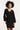 25758 – Smashed Lemon Gebreide jurk met subtiel jacquard dessin | Black