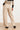 25759 – Smashed Lemon PU broek met rechte pijp | Sand