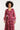 25773 – Smashed Lemon Chiffon maxi jurk met lurex detail | Aubergine - Muticolour