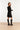 25783 – Smashed Lemon Pailletten jurk met satijnen strikdetail | Black