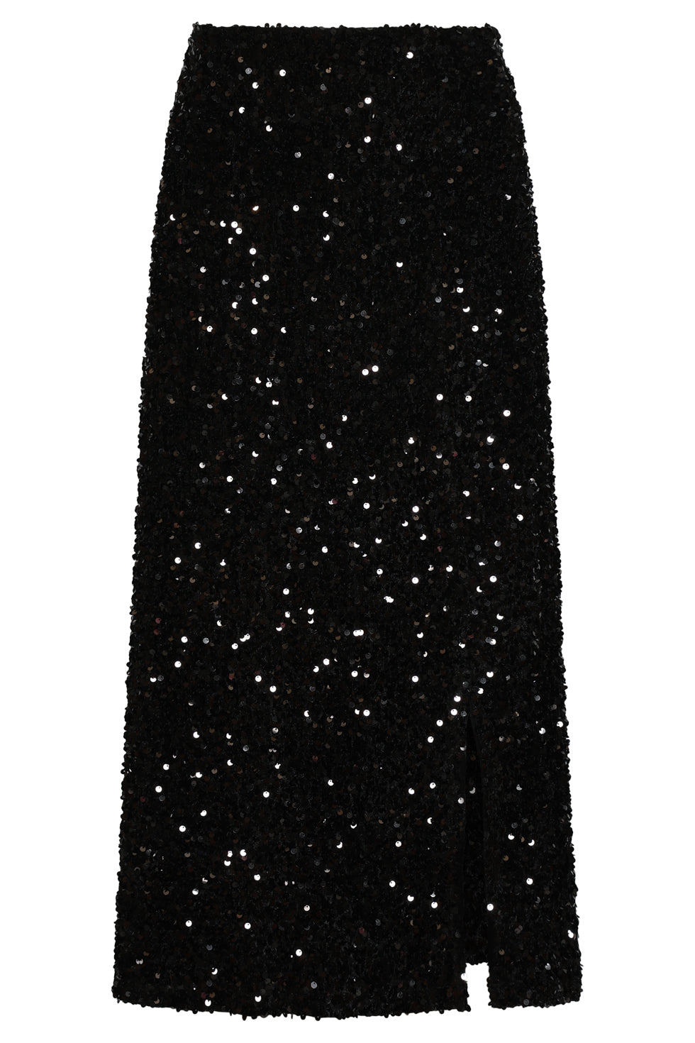 25785 – Pailletten Midi-Rok | Black