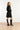 25796 – Smashed Lemon Jurk met handgeborduurde mouwen en ceintuur | Black - Silver