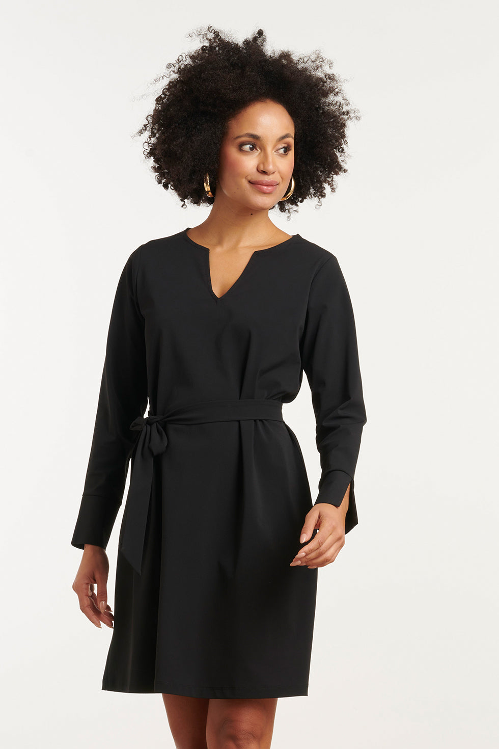 25818 – Smashed Lemon travel jurk met ceintuur | Black