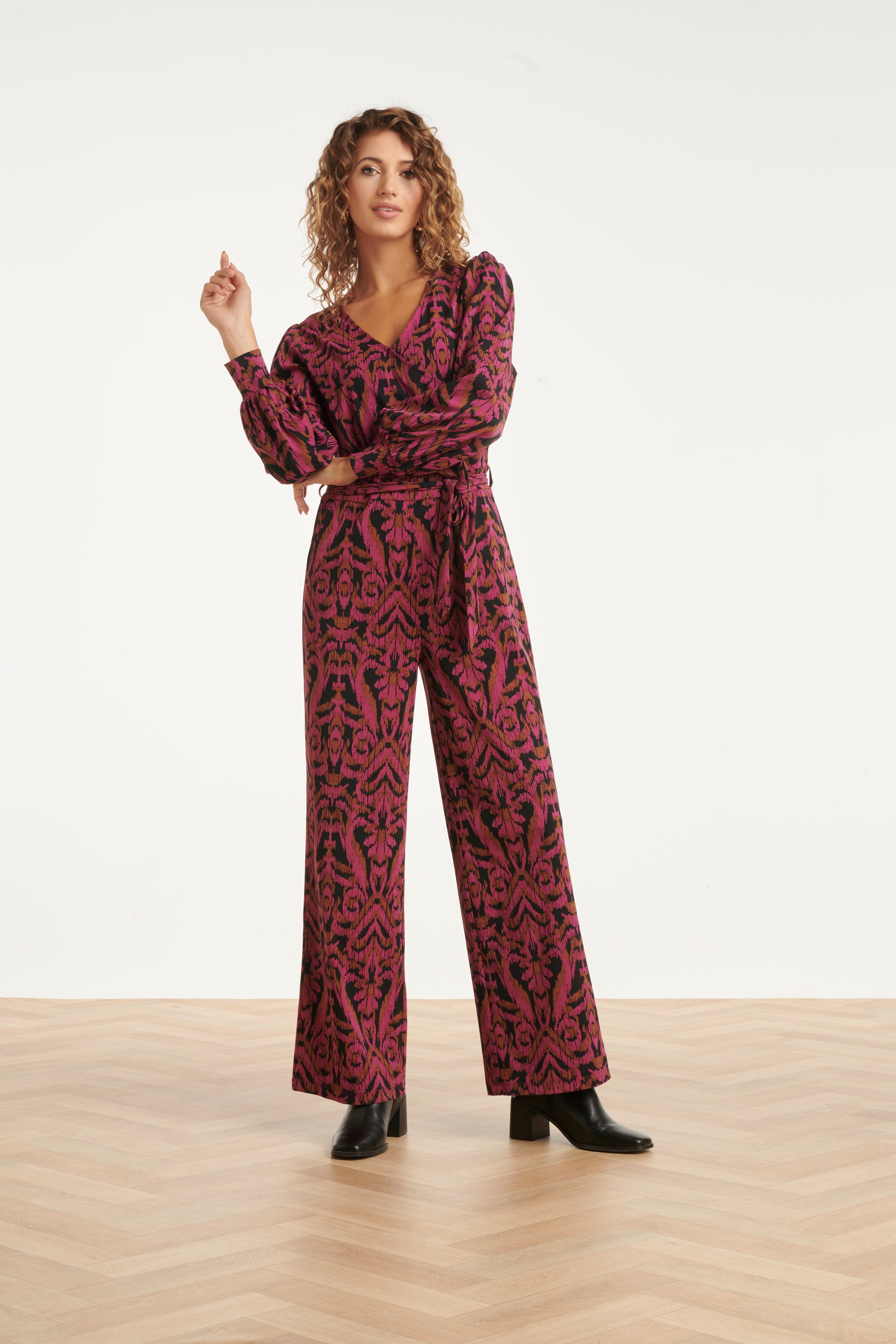 25820 – Smashed Lemon travel jumpsuit | Aubergine - Muticolour