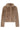 Korte Faux Fur Jas met Kraag | Taupe