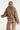 Korte Faux Fur Jas met Kraag | Taupe