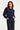 Gebreide Trui met Bloemappliqués | Navy