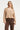 Gebreide Top met V-Hals en Strikdetail | Dark Sand