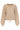 Gebreide Top met V-Hals en Strikdetail | Dark Sand