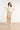 Off white kleurige Coltrui met Geborduurde Lijndetails | Off White - Sand
