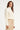 Off white kleurige Coltrui met Geborduurde Lijndetails | Off White - Sand