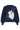 Donkerblauwe Gebreide Trui met Grote Bloemenprint | Navy - Off White