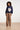 Donkerblauwe Gebreide Trui met Grote Bloemenprint | Navy - Off White