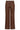 Rechte Pantalon van Faux Leather | Brown