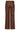 Rechte Pantalon van Faux Leather | Brown