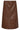 Midi Rok van Faux Leather | Brown