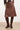Midi Rok van Faux Leather | Brown