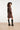 Faux Leather Jurk met Tailleceintuur | Brown