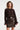 Top van Kant met Bloemenmotief | Dark Brown