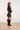 Top van Kant met Bloemenmotief | Dark Brown