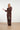 Broek met Wijde Pijpen in Comfortabele Travel Quality | Brown