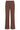 Broek met Wijde Pijpen in Comfortabele Travel Quality | Brown