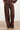Broek met Wijde Pijpen in Comfortabele Travel Quality | Brown