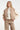 Bomberjack in Beige en Crème | Dark Sand - Off White
