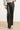 Rechte Pantalon van Faux Leather | Black