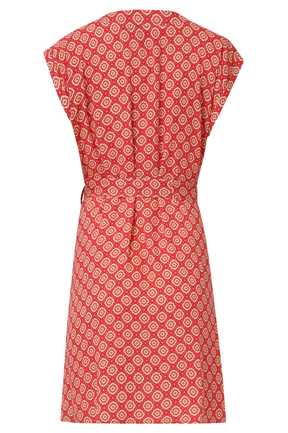 35026, Jurken | Red-Multicolour