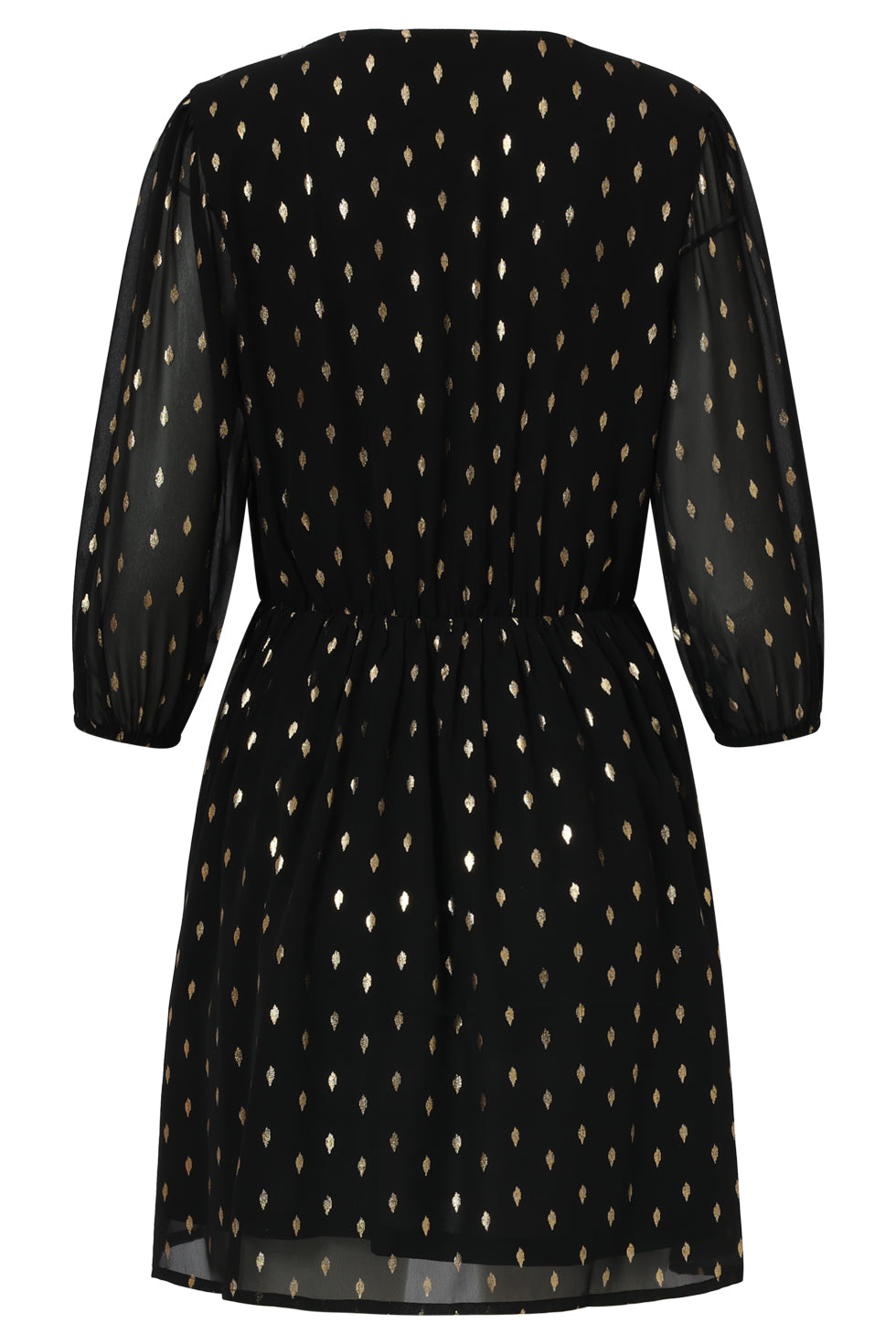 35061, Jurken | Black-Gold