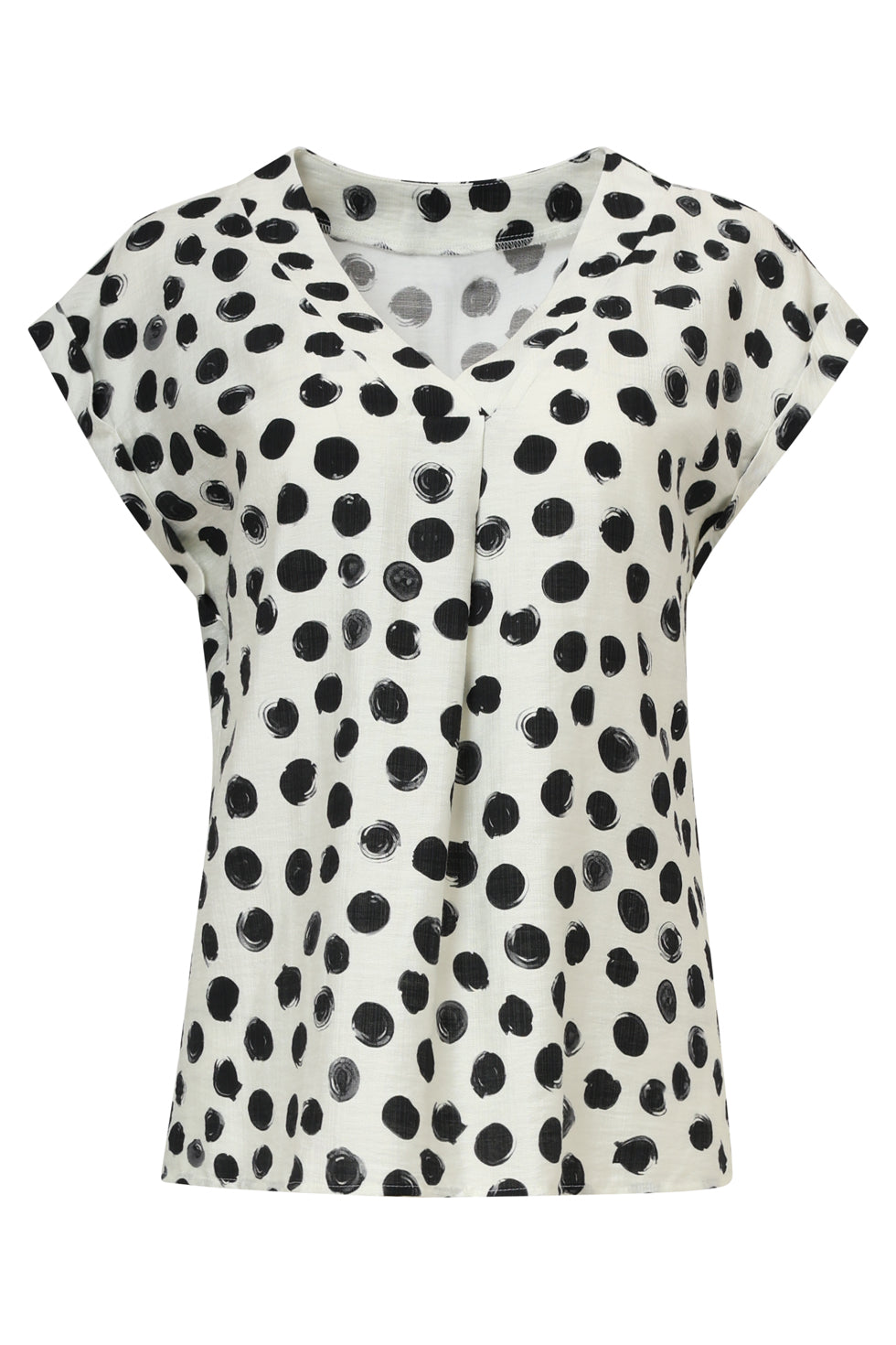 35105, Tops | Off White - Black