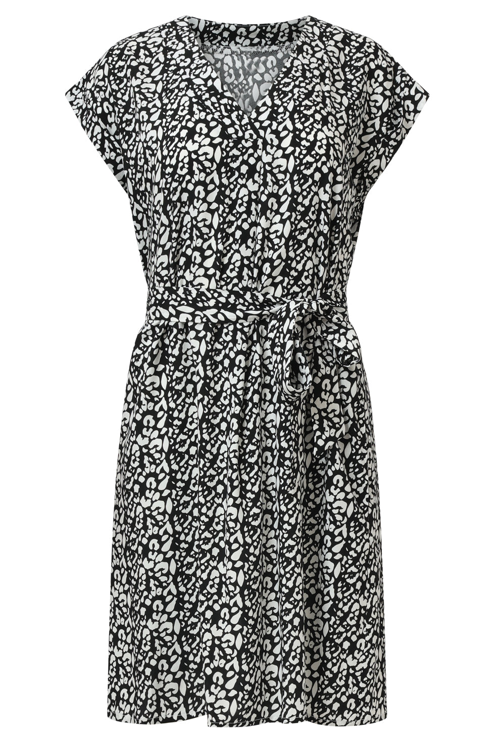 35120, Jurken | Black-Off-White