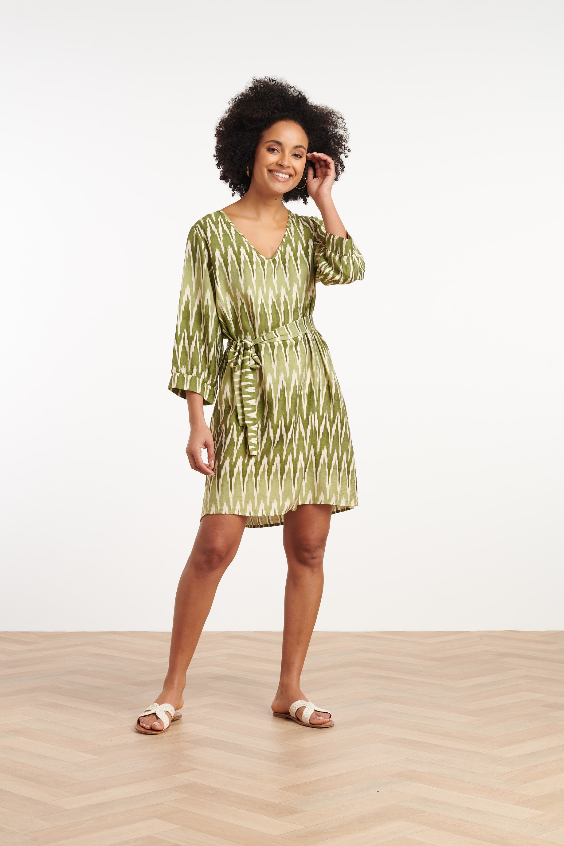 35143, Jurken | Army-Off-White