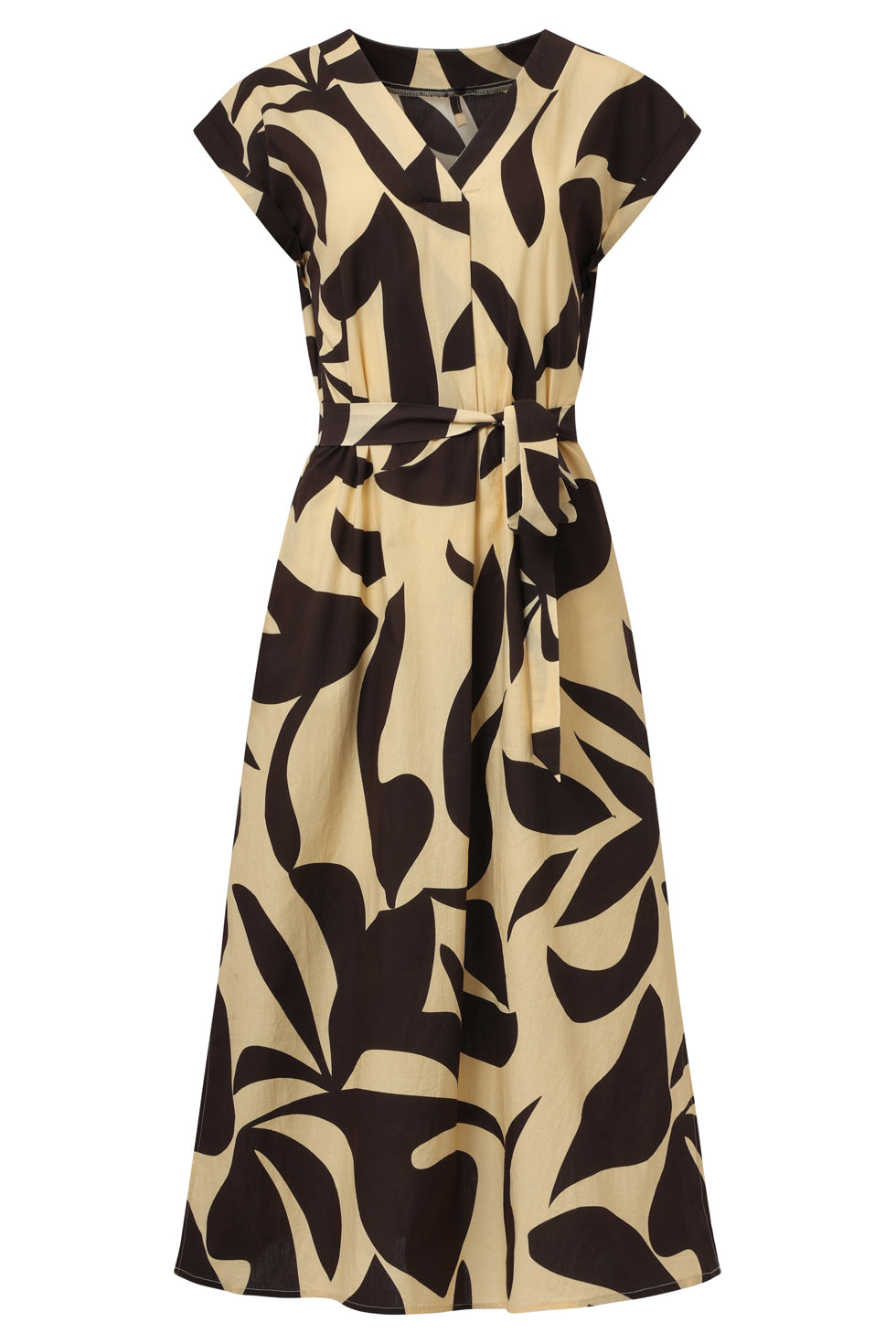 35167, Jurken | Sand-Black
