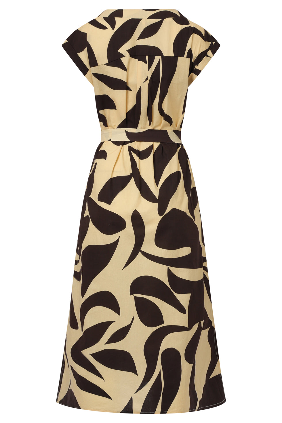 35167, Jurken | Sand-Black