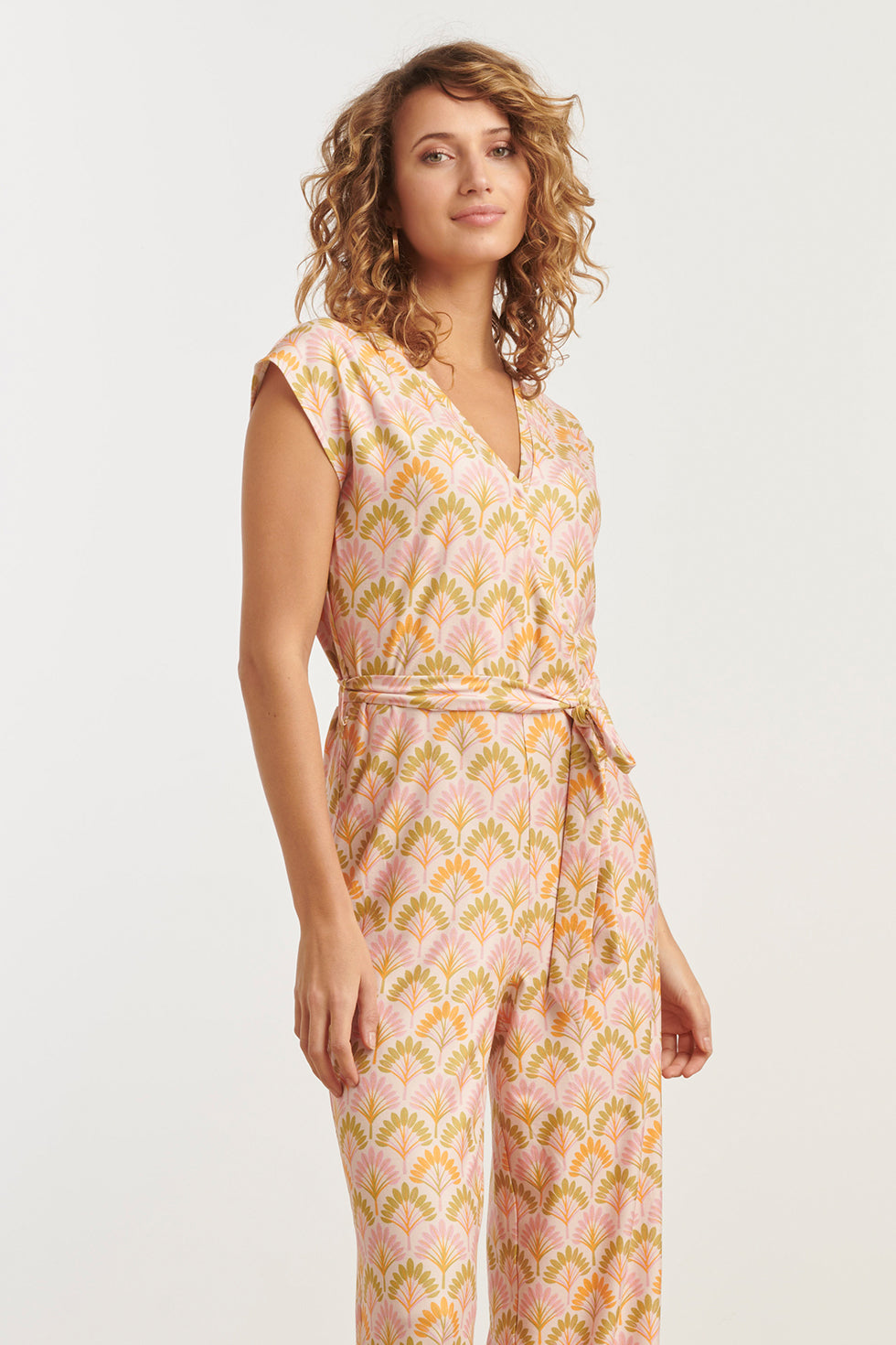 35189, Jumpsuits | Sand-Multicolour
