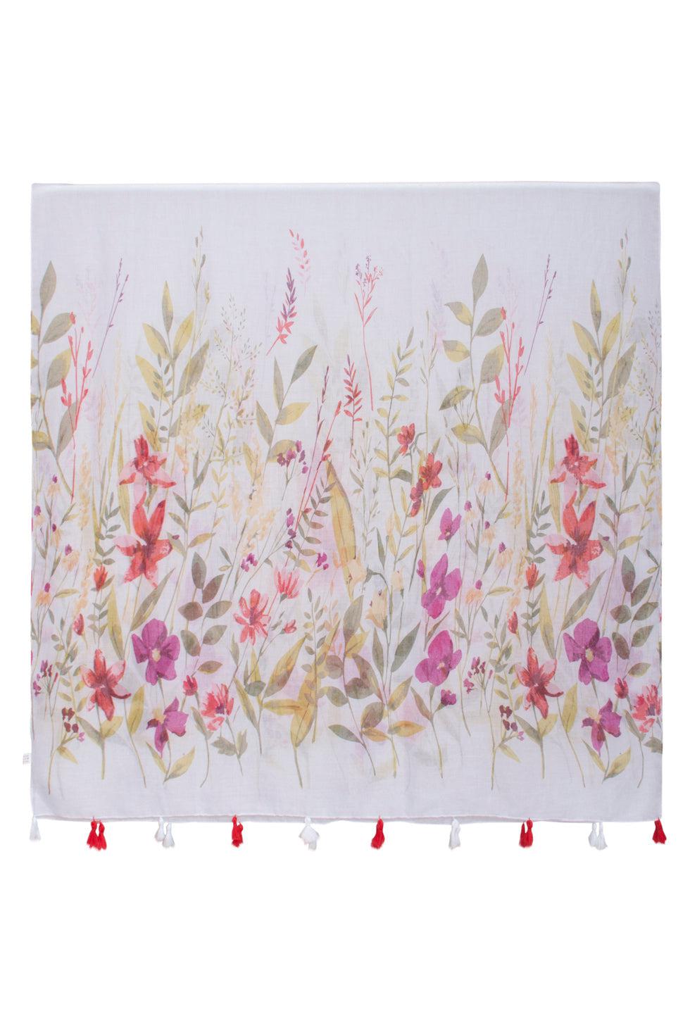 51006 Sjaal | White - Muticolour