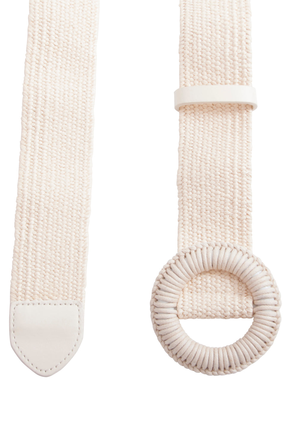 53011 E Stretchriem Met Wicker Gespsluiting | Sand