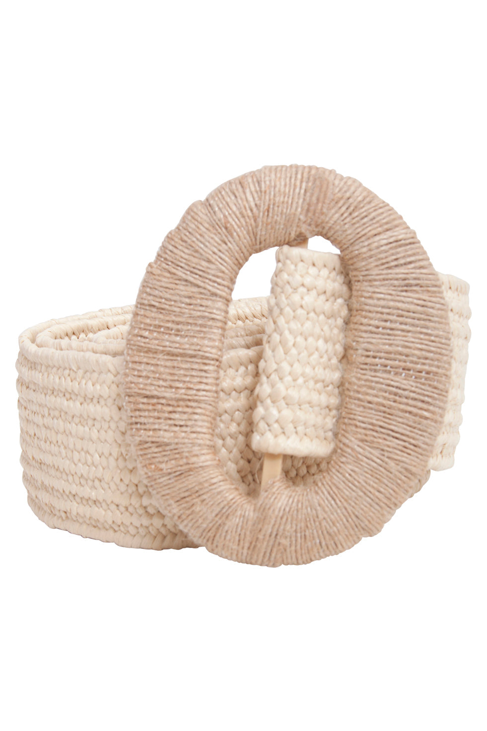 53014 Stretchriem Met Ovale Gesp | Dark Sand