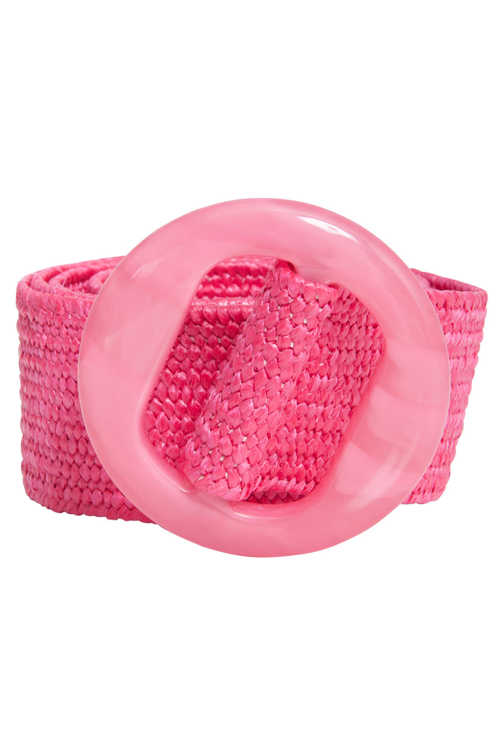53015 Stretchriem Met Marmer Effect Gesp | Pink