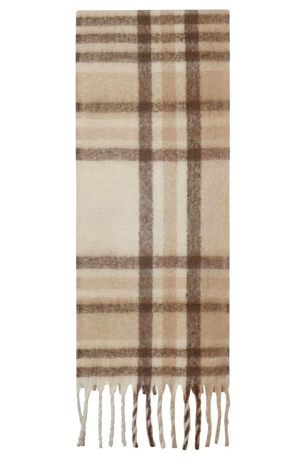 55307 Zandkleurige Ruit Sjaal | Sand - Muticolour