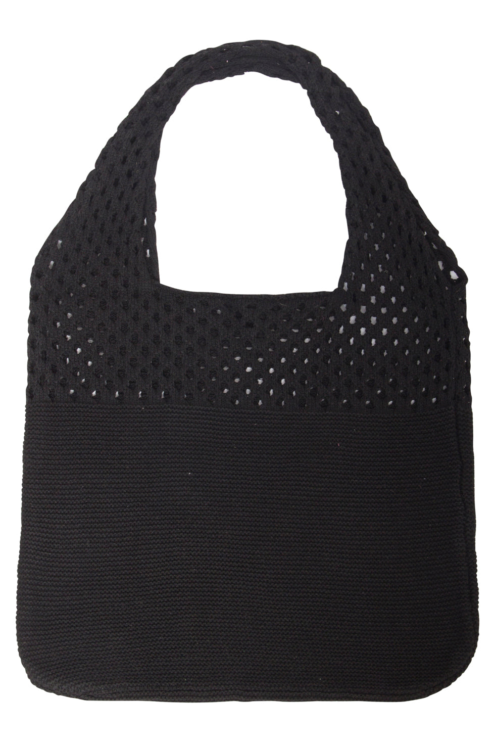 56002 Dames Schouder Gehaakte Tas | Black