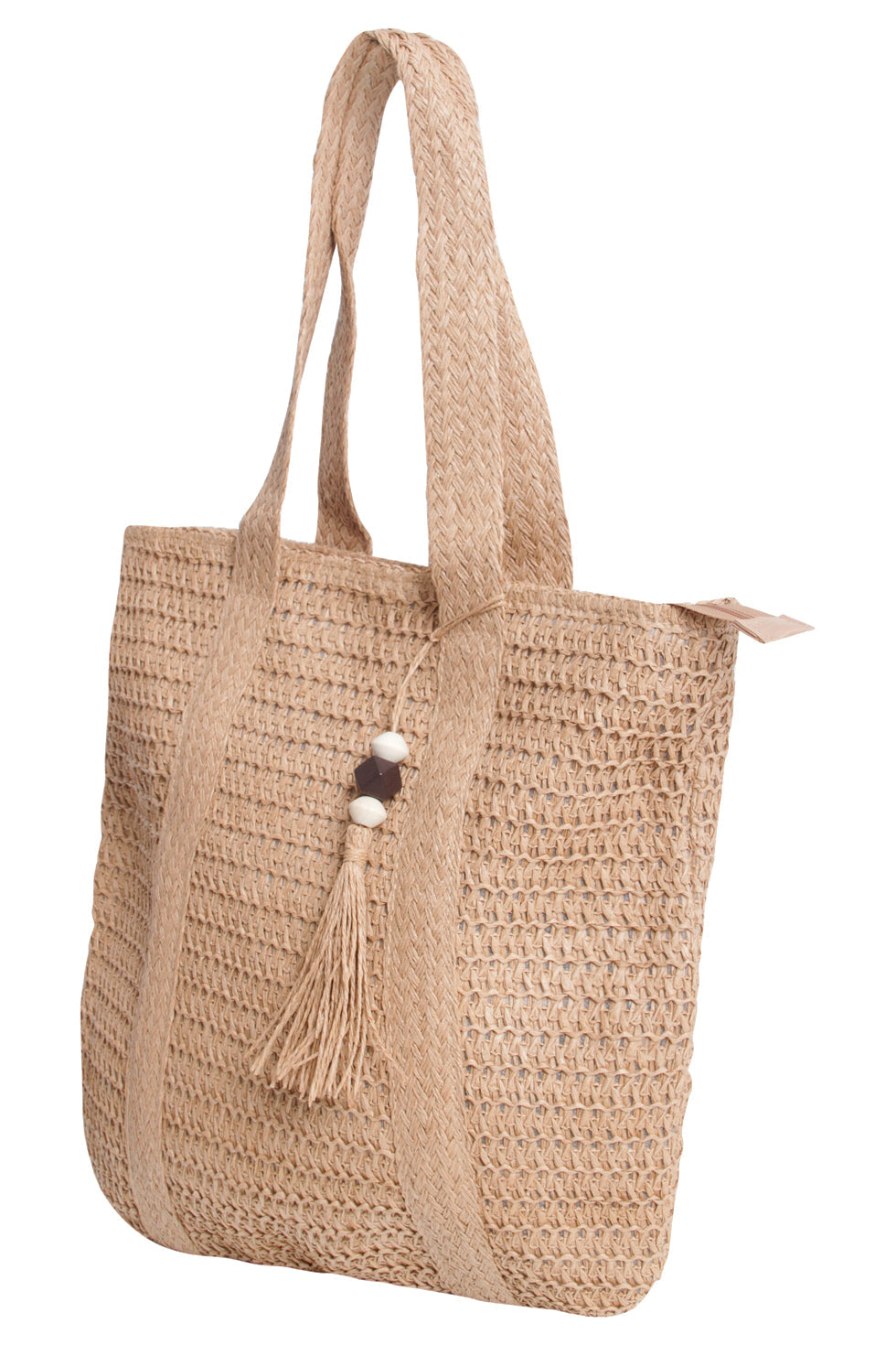 56008 Dames Schoudertas Van Papierweefsel - Donker | Dark Sand