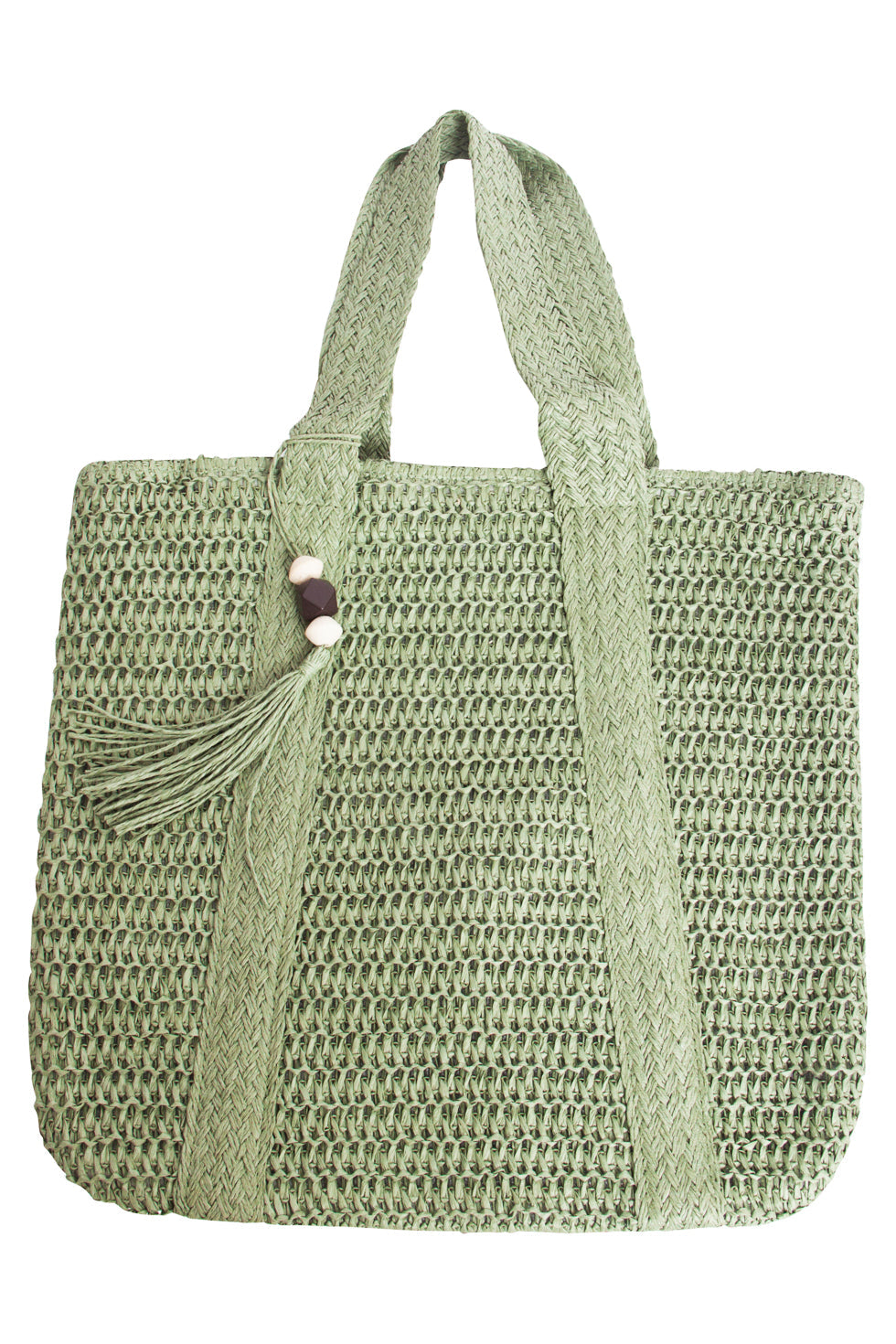 56008 Dames Schoudertas Van Papierweefsel - Licht | Soft Green